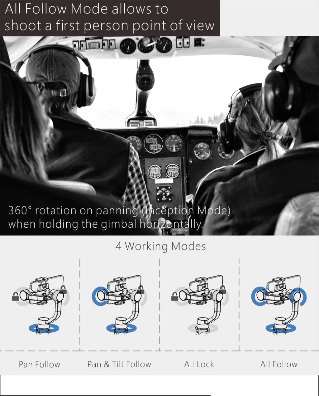 Vimble 2 стабилизатор 3-осевой портативный смартфон Gimbal с 183 мм телескопическая стойка Штатив для iPhone Gopro экшн Камера