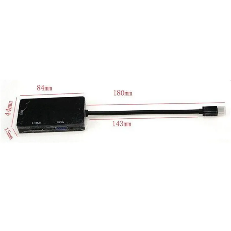 3 в 1 Mini Display Port DP to DVI + VGA HDMI адаптер для MacBook Pro D.13 |