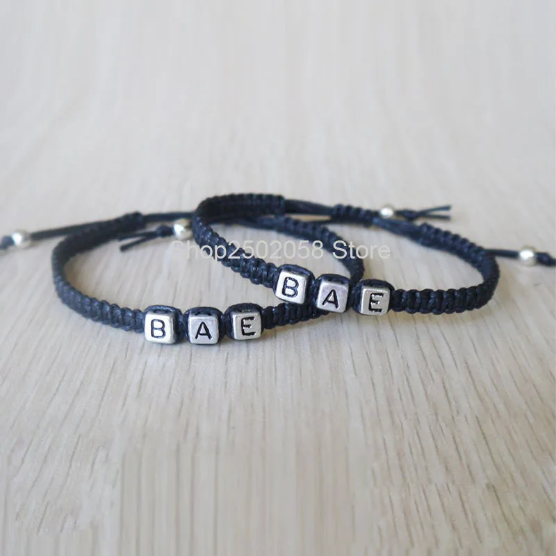 BAE браслет его и ее для пары ручной работы подарок на Рождество Подарок