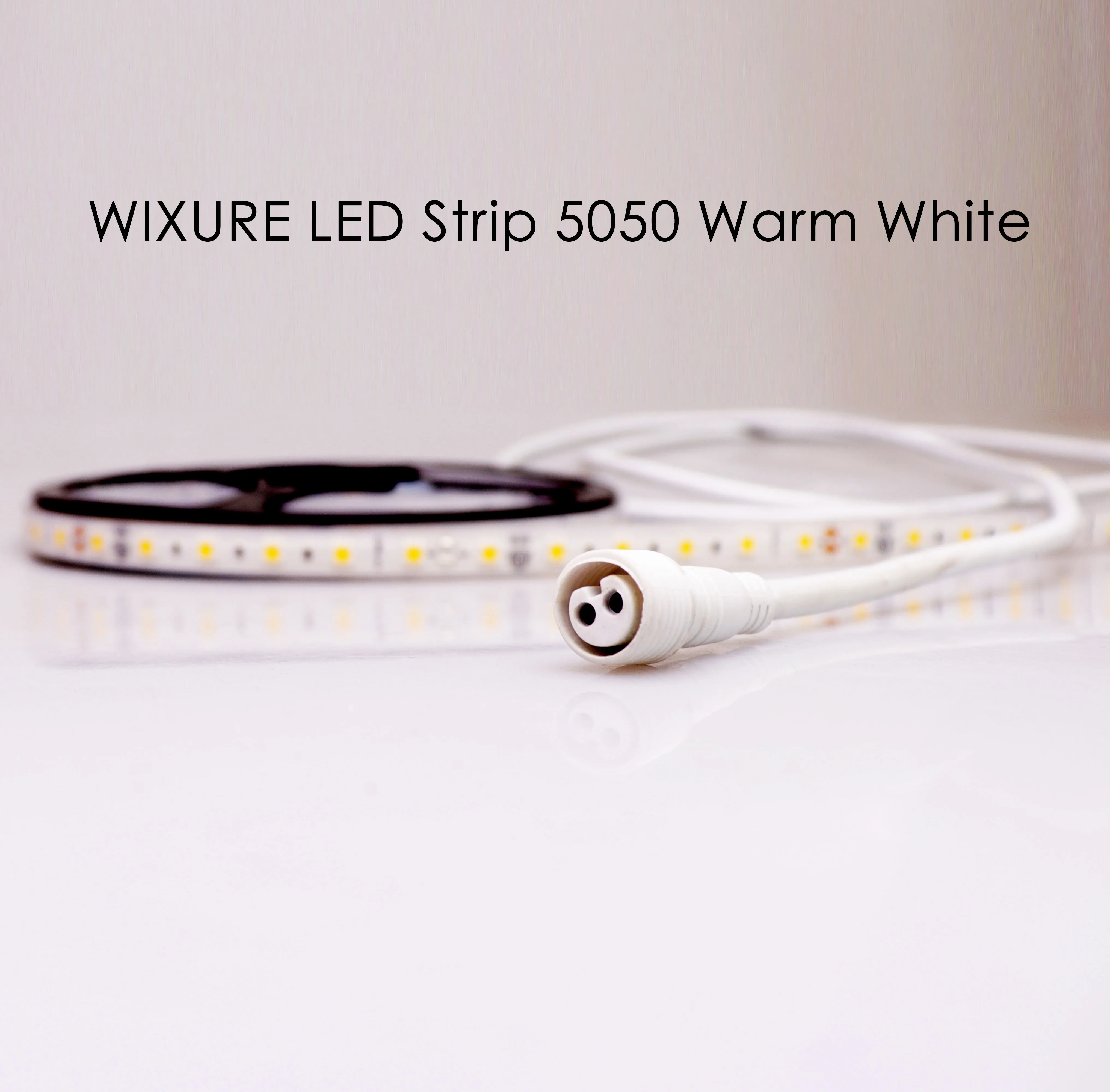 WIXURE Светодиодные ленты 5050 теплый белый супер яркий DC24V 3000 3500 K гибкий