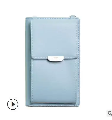 L001 blue Брендовый женский винтажный кошелек, женский клатч Carteira Feminina, длинный женский кошелек на молнии с застежкой, модная повседневная сумка для монет - Цвет: L001 blue