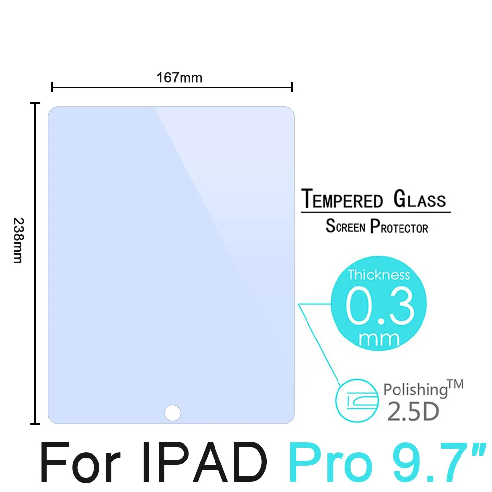 For IPAD pro Закаленное стекло Защита экрана анти синий свет для iPad Air Air2 для iPad Mini 2 3 4 анти синий луч Закаленное стекло пленка - Цвет: For IPAD pro