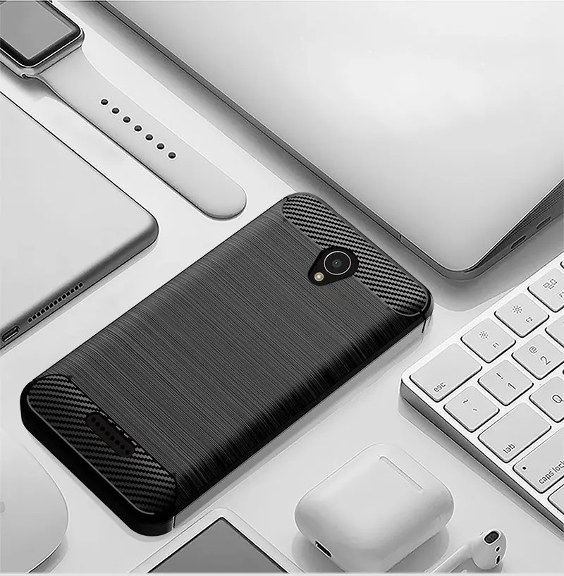 Защитный чехол из ТПУ Для Lenovo A1010 Мягкая силиконовая задняя крышка углеродного