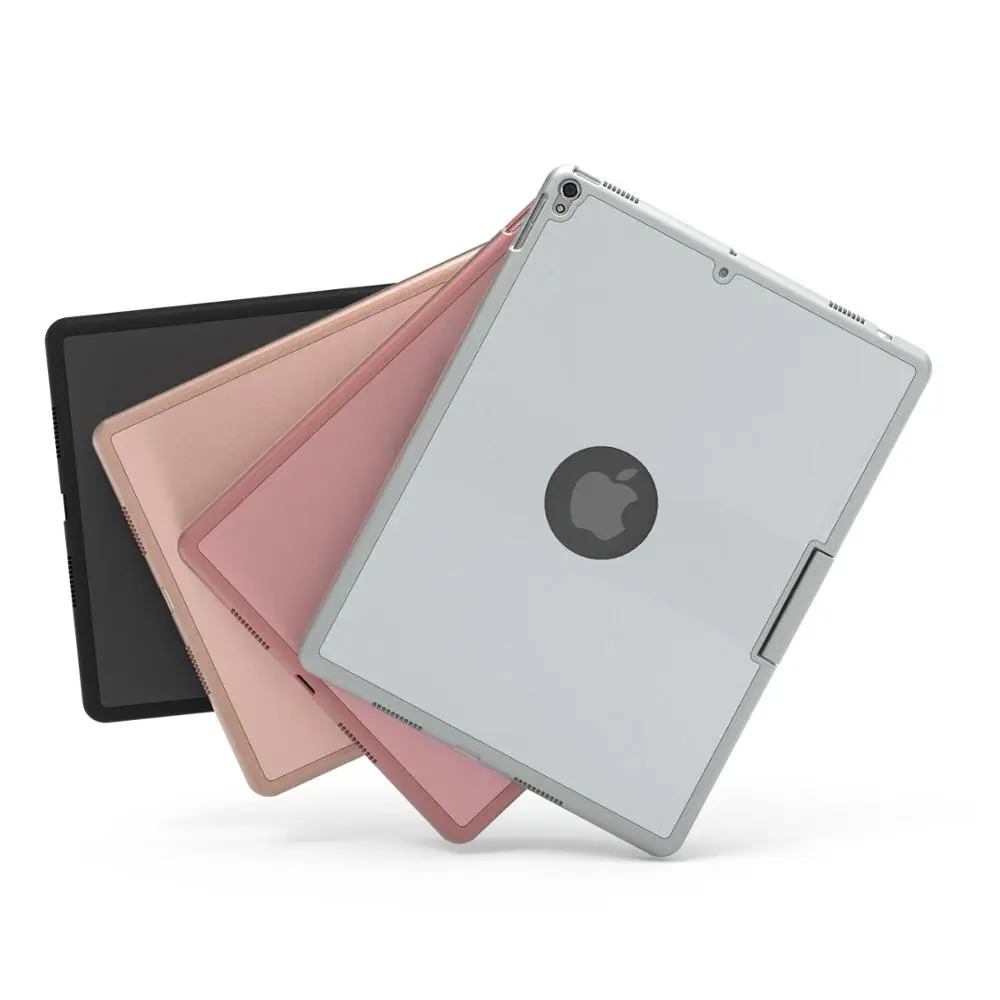 360 градусов вращения беспроводной Bluetooth клавиатура чехол для iPad Pro 10,5 дюймов с красочной светодиодный подсветкой