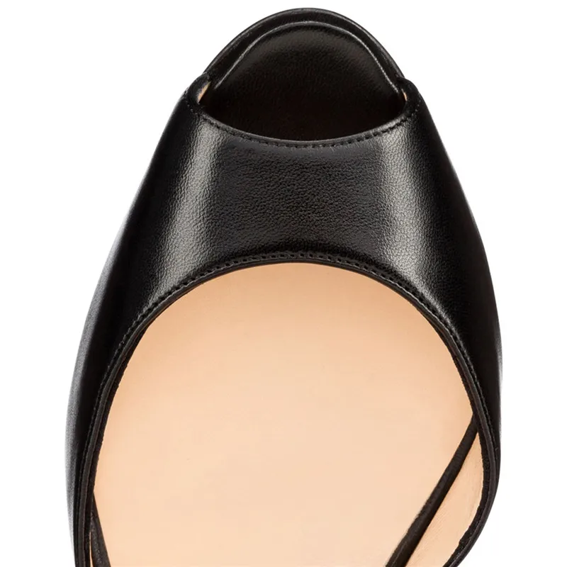 Босоножки женские с открытым носком и ремешком на щиколотке туфли лодочки