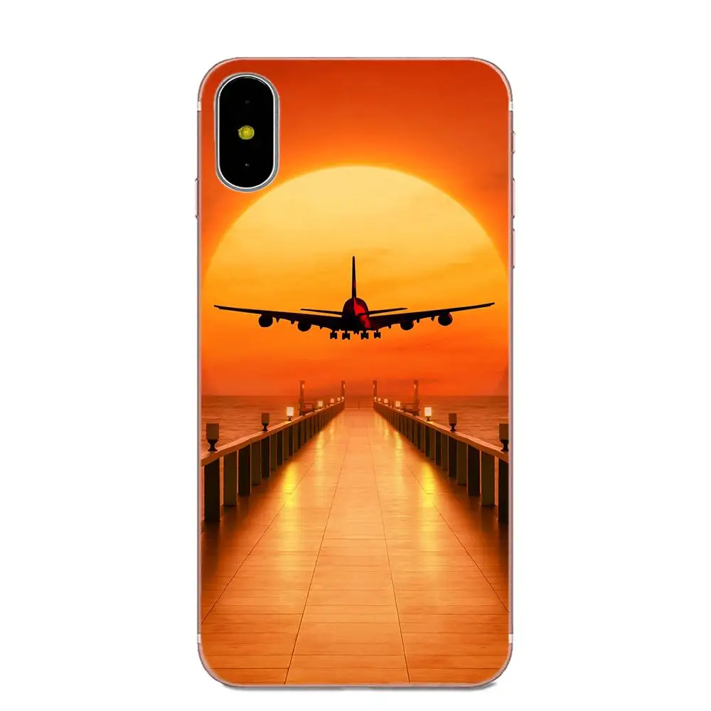 Clouds Sky Aircraft Colorful Air Plane For Huawei P7 Honor 4C 5A 5C 5X 6 6C 6A 6X 7 7X 8 9 V8 V10 Y3II Y5II Y6II G8 Play Lite | Мобильные