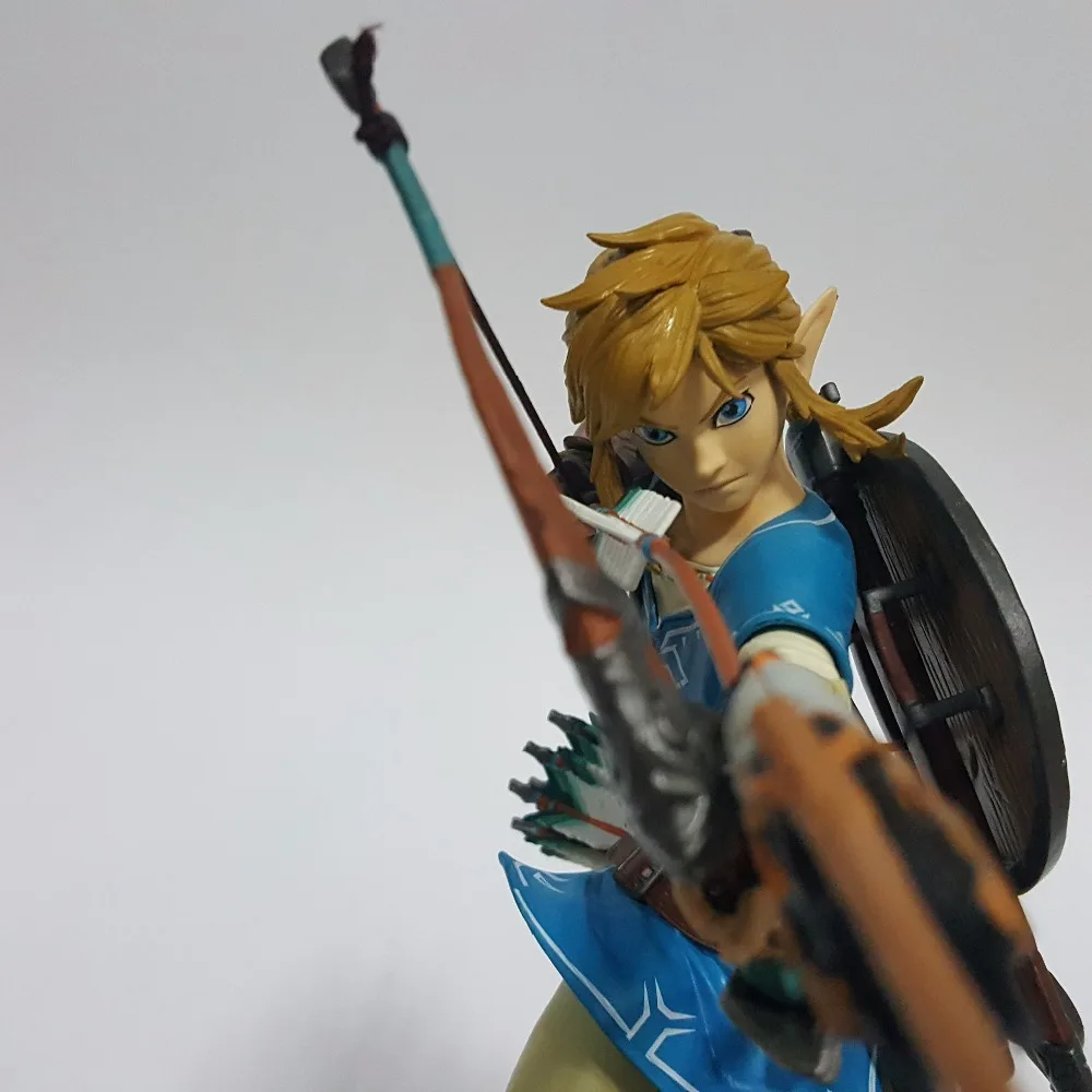 Zelda 320 мм ПВХ фигурка Аниме игра Link Дыхание Дикого Коллекционная модель