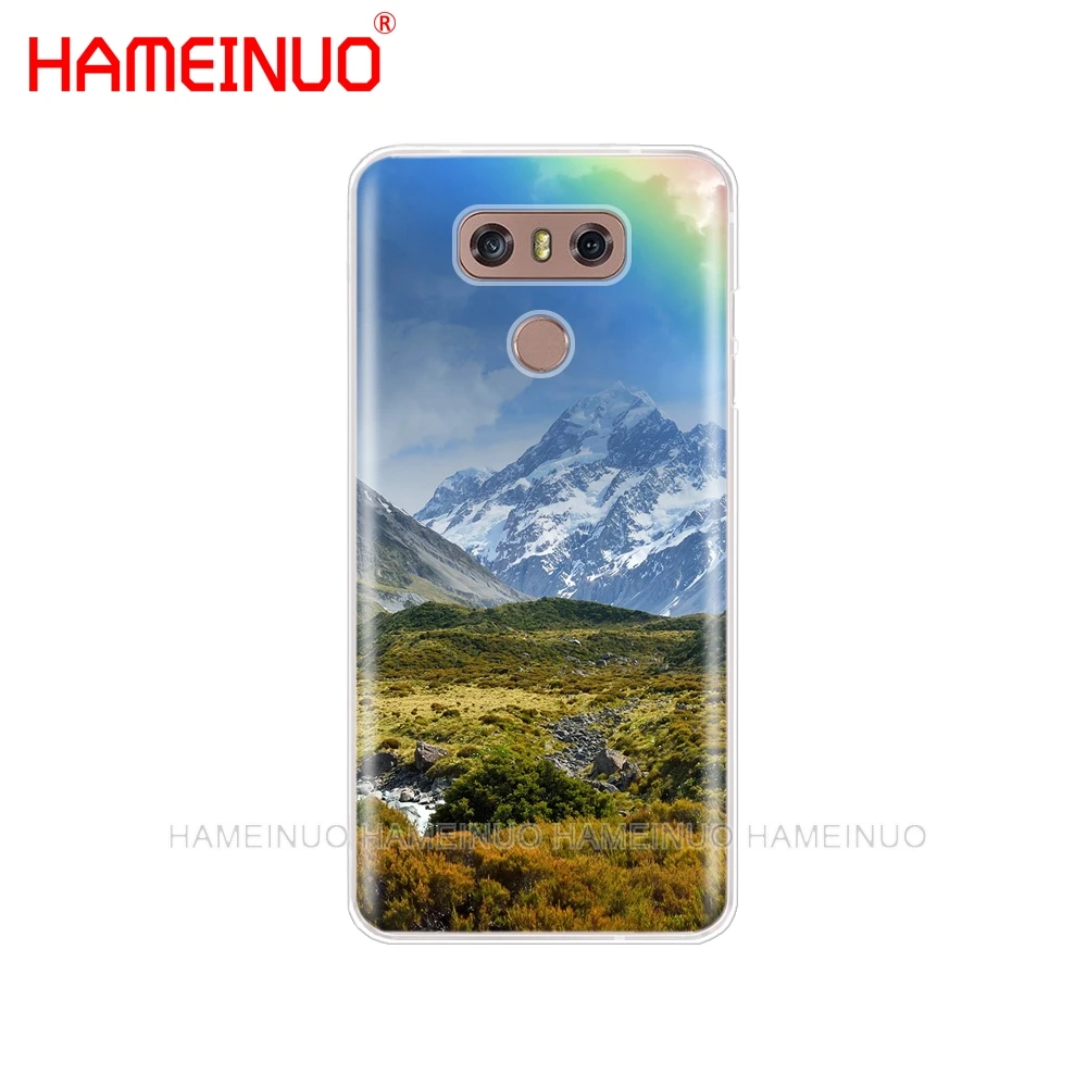HAMEINUO чехол для телефона с изображением гор леса облаков LG G7 Q6 G6 MINI G5 K10 K4 K8 2017 2016 X