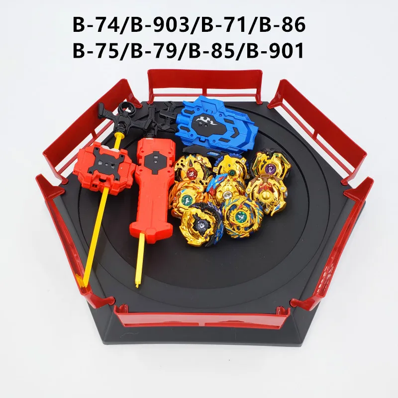 Костюм Beyblade Burst Toys B-127 B-117 B-115 bables Bayblade arena Toupie Металл Fusion Бог Прядильный механизм игрушка бейблэйд - Цвет: 8PCS -HJ-A(ZDP)