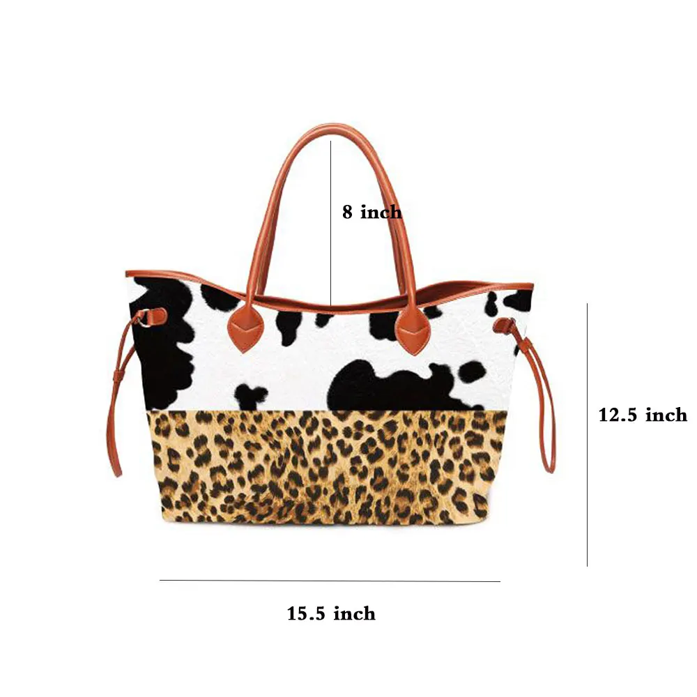 Роскошные сумки для женщин дизайнер мягкий холст кошелек с леопардовой