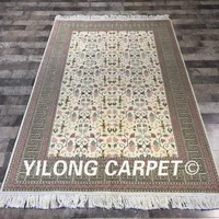 Yilong 4'x6' Handmade high quality parlor decoration wool silk rugs traditional chinese wool carpet (WY2042S4x6)