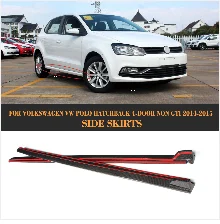 Карбоновый Автомобильный задний спойлер на крыло, крышу для Volkswagen VW Polo 6 VI хэтчбек GTI R 2013- автомобильный стикер, спойлер