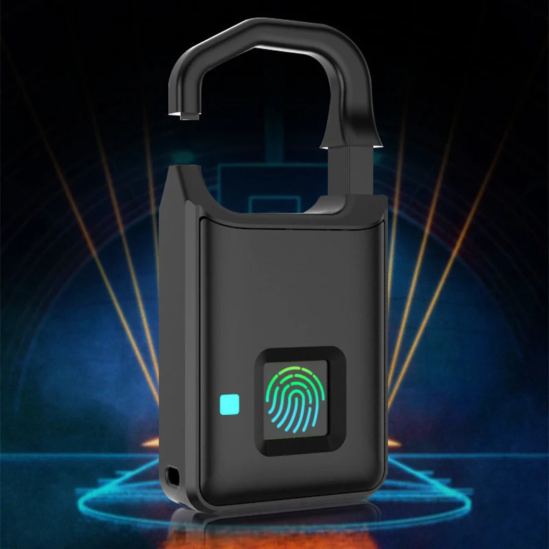 Навесной замок рюкзак отпечаток пальца Candado Smart Lock со сканером отпечатков пальцев