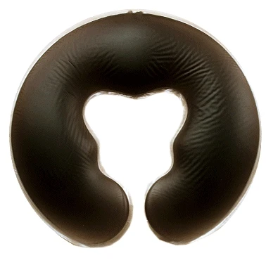 U Shape Brown Силиконовая спа-подушка для ухода за здоровьем, спа-Гелевая Подушечка Для лица, накладка на лицо, силиконовая Массажная подушка для тела, удобная подушка для лица - Цвет: U Shape Brown