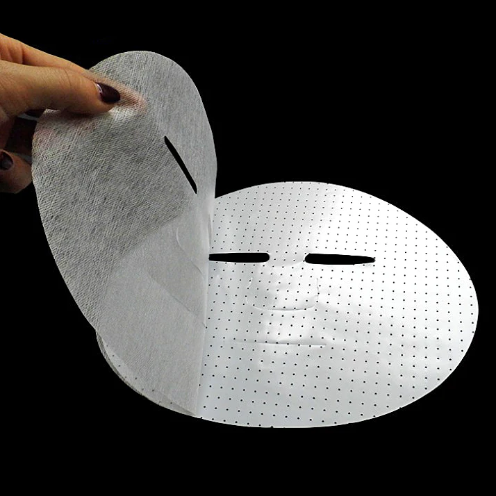 100 шт./лот сухой Шелковая Маска невидимая маска для лица DIY 2 слоя | Красота и