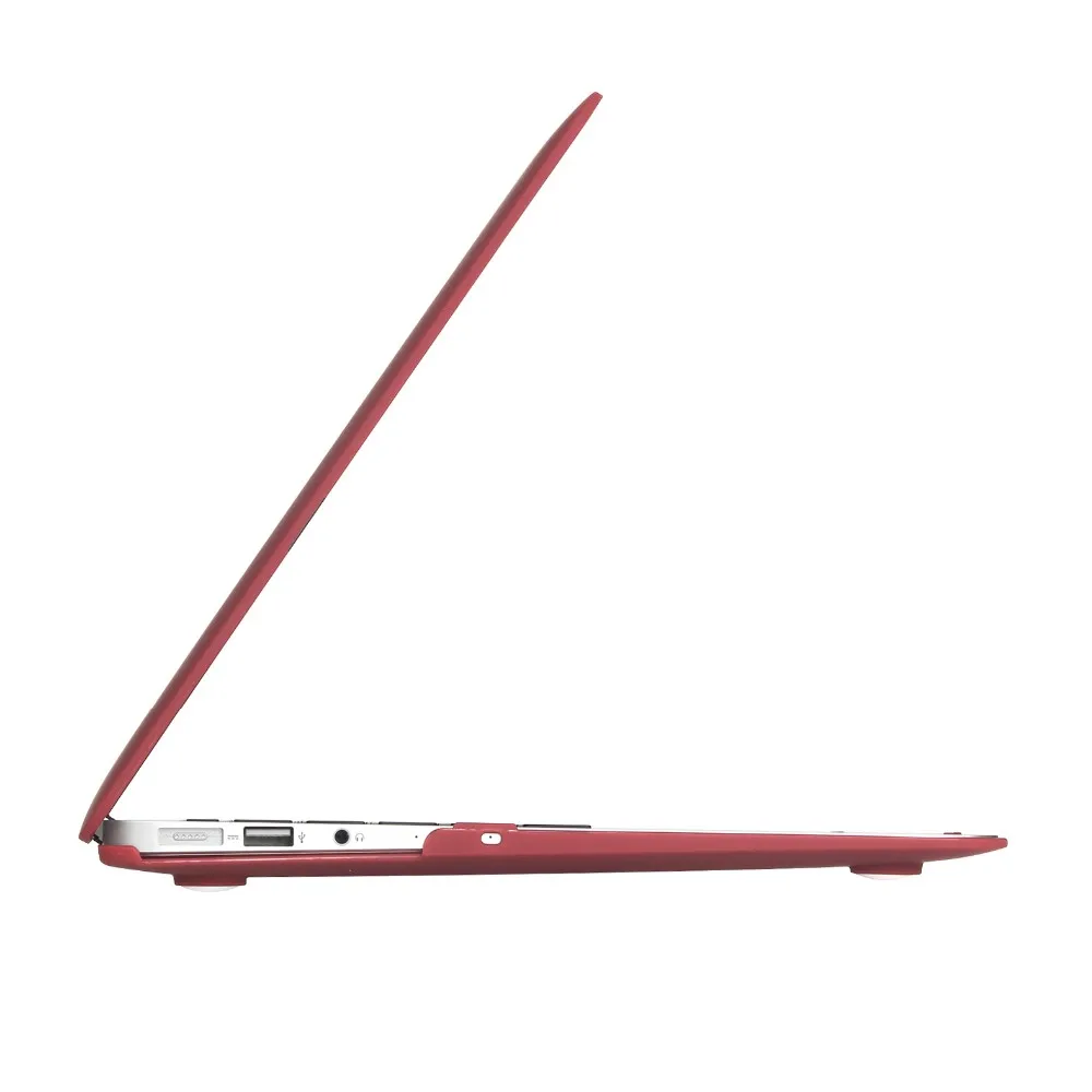 Винно-красный чехол для Macbook Air Pro retina 11 12 13 15 матовый чехол для ноутбука Macbook Pro 13 15 A1989 A1990 чехол для ноутбука