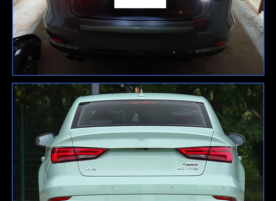 4 шт. автомобильный Стайлинг для Audi A3 задний светильник s- для a3 светодиодный задний фонарь+ сигнал поворота+ тормоз+ задний светодиодный светильник