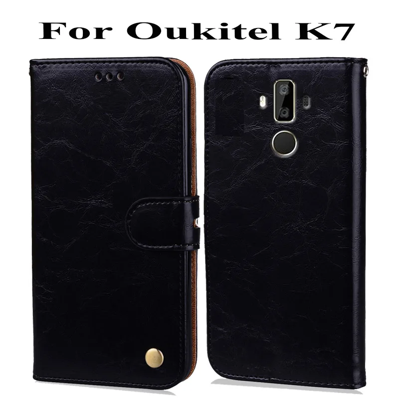 Роскошный нескользящий Чехол бумажник из искусственной кожи для Oukitel K7 чехол