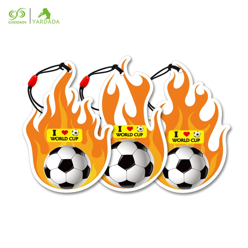 6pcs Flame shape eco-friendly paper air freshener car perfume supply various scents auto hanging support customization |