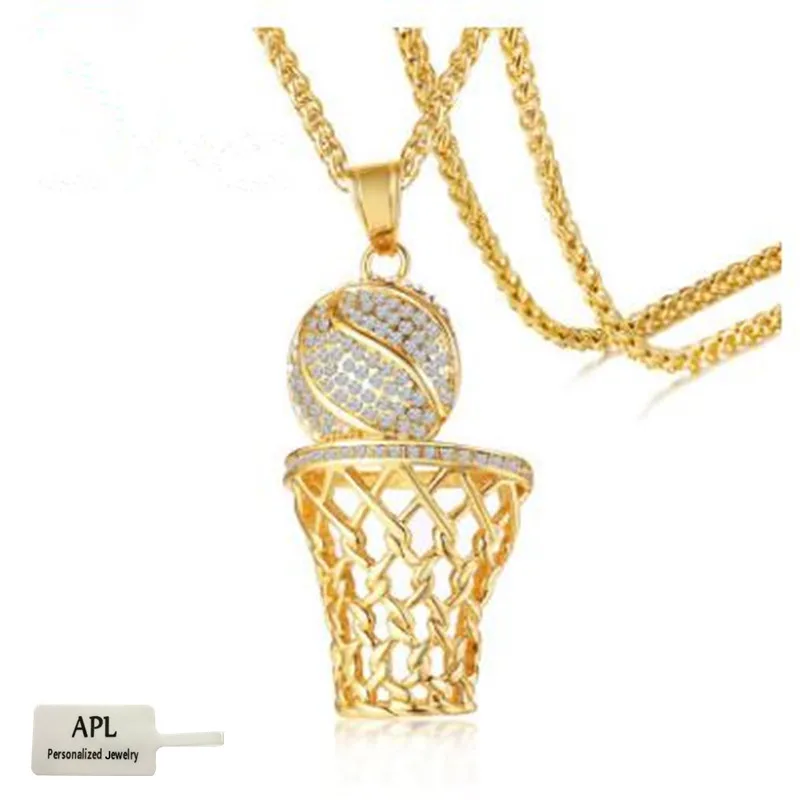 APL - Men's Sports Hanging Basketball Golden Street Jewelry Chao Event Falling Wholesale | Украшения и аксессуары