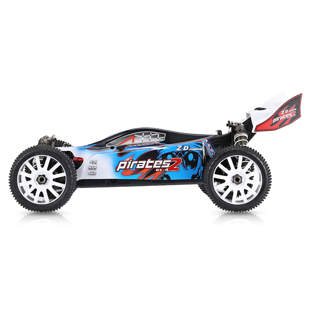 ZD 1/8 4WD бесщеточный электрический багги 80 км/ч RC автомобиль RTR высокоскоростные 2 4G