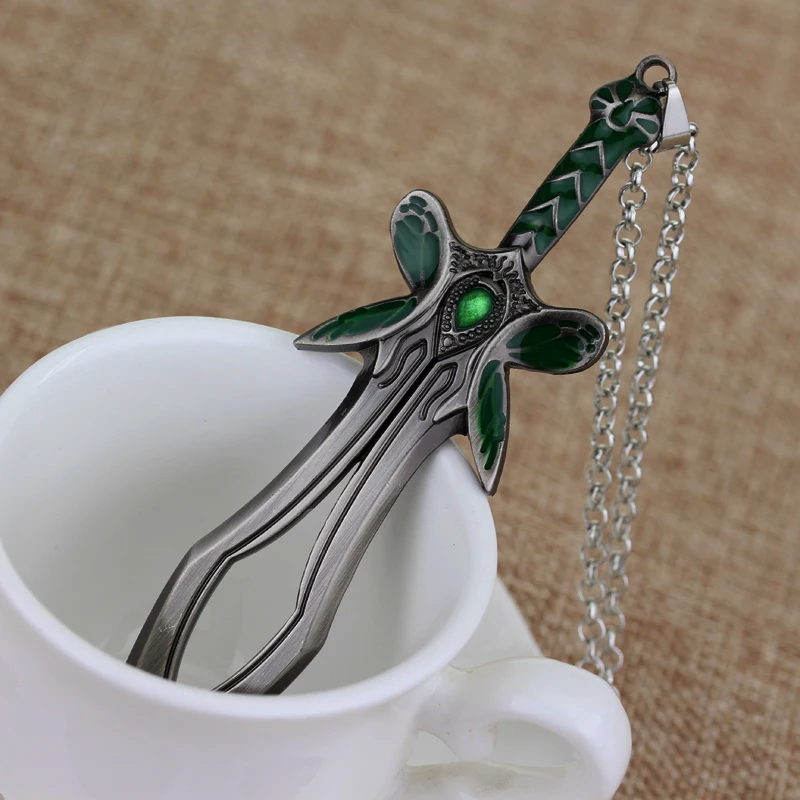 HANCHANG Butterfly Sword Necklace Game Series DOTA 2 Weapon Pendants Necklaces men necklace collares Hip Hop Jewelry | Украшения и