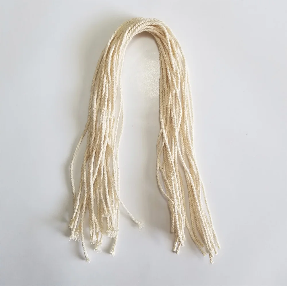 100 шт./лот шнур из 100% натурального хлопка длиной 20 см для аксессуаров ручной