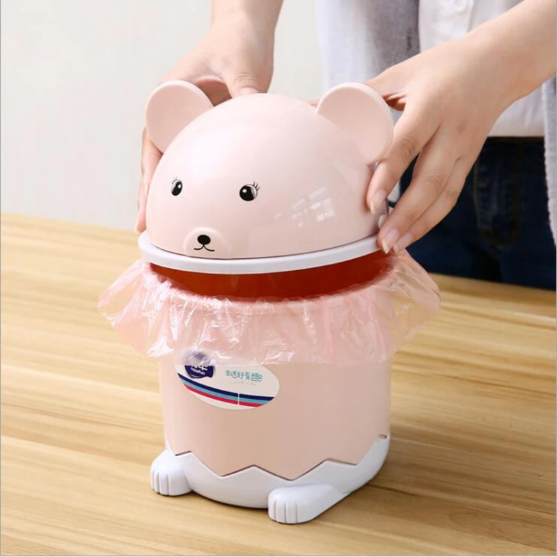 Настольный портативный мини мусорный контейнер откидной мусорные баки с