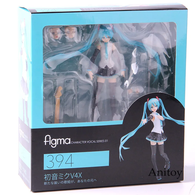 Аниме Figma 394 фигурка Хацунэ Мику V4X вер. ПВХ Мику Хацунэ Кукла коллекционная модель игрушки