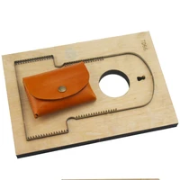 new diy leather craft card holder coin bag steel knife mould die cutter hand punch tool pattern for handmade leathercraft