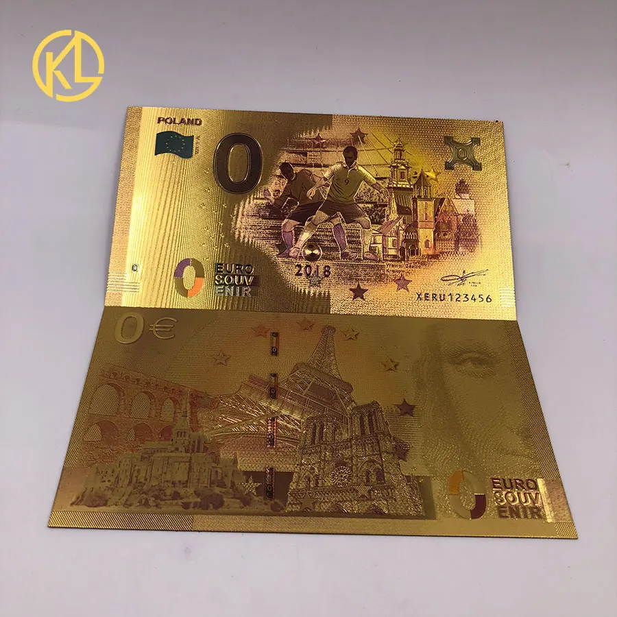Лидер продаж, 10 шт./партия, хорошая Португалия, Россия, Франция, Франция, Швейцария, Испания Россия, спортивные банкноты 0, евро золото, для коллекции