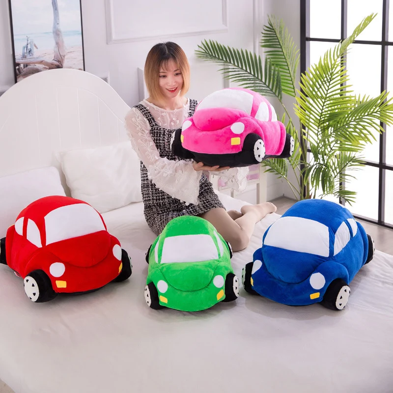 Niccky New Cartoon Stuffed Car Plush Toy Pillow Soft Toys for Children Room Decoration Cuddle Appease Sleeping | Игрушки и хобби