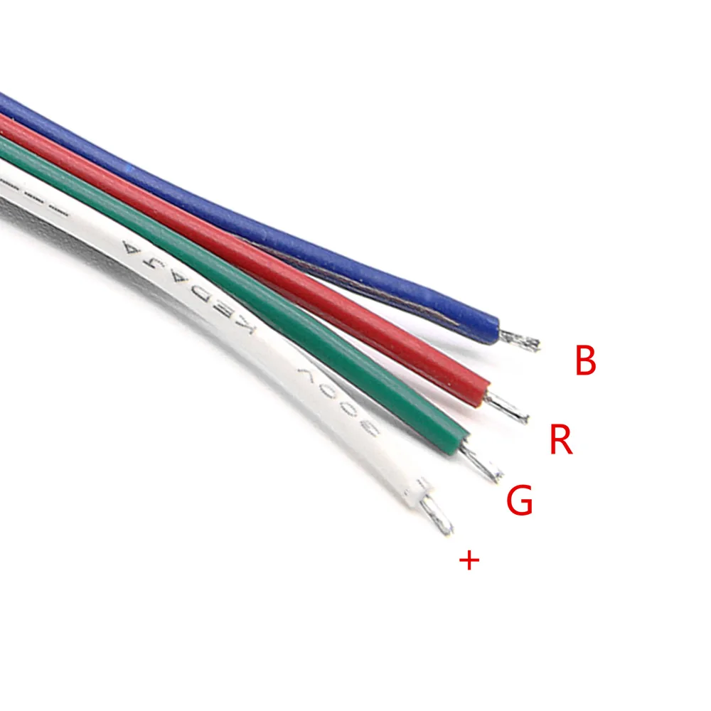 4pin RGB светодиодные ленты Разъем для SMD 2835 3528 5050 5 шт./партия | Обустройство дома