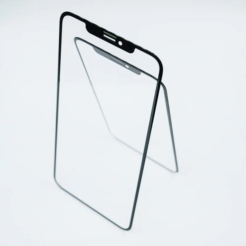 10 шт. черное переднее внешнее стекло для Apple iPhone X XS MAX XR сенсорный экран верхний