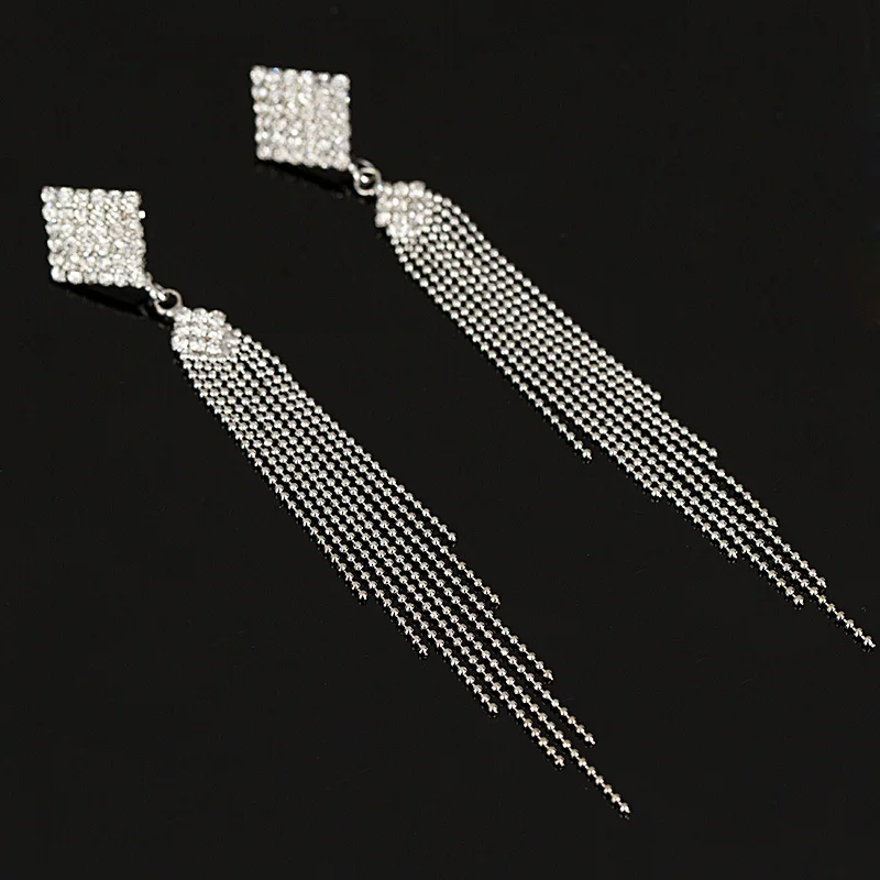 Оптовые новые ювелирные изделия посеребренные брендовые прямоугольные