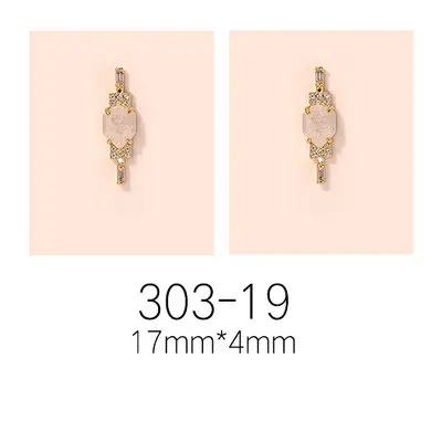 303-19 10pcs 10 шт./лот, крылья/цепь/корсс, 3D сплав, дизайн ногтей, циркон, кристалл, металл, маникюрные аксессуары для ногтей, сделай сам, украшения ногтей, подвески - Цвет: 303-19 10pcs