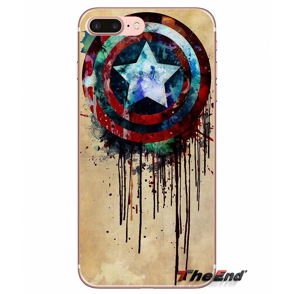 Super Hero Captain America Shield Phone Case For Samsung Galaxy J1 J2 J3 J5 J7 A3 A5 A7 2015 2016 2017 J530 J730 Fundas Coque | Мобильные