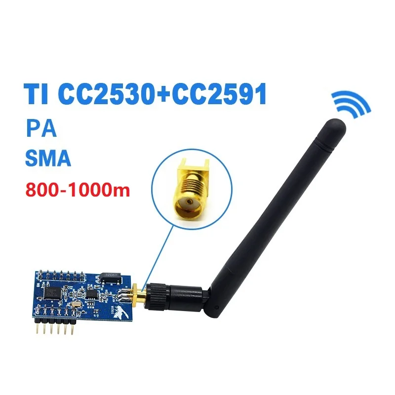ZigBee преобразования последовательный порт ttl uart беспроводной PA Модуль CC2530+ CC2591
