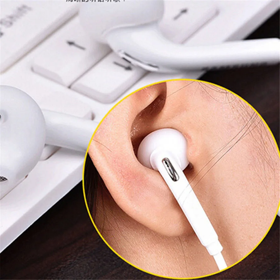S6 проводные наушники 3,5 мм наушники-вкладыши Наушники Hands-Free наушники с микрофоном стерео бас гарнитура для Xiaomi Redmi samsung телефон MP3 гарнитура