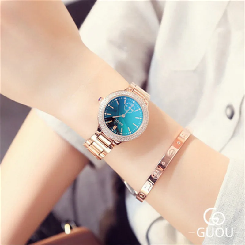 Женские часы Стразы 2021 новые стильные Брендовые женские элегантные полностью