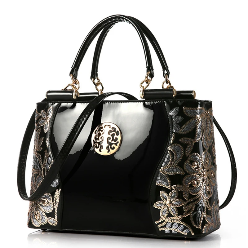 2020 Роскошная модная сумка через плечо из лакированной кожи женская сумка-клатч с