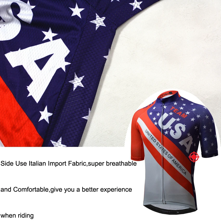 KiiXel USA Pro Team Велоспорт набор костюм для езды на горном велосипеде Майо Ropa Ciclismo