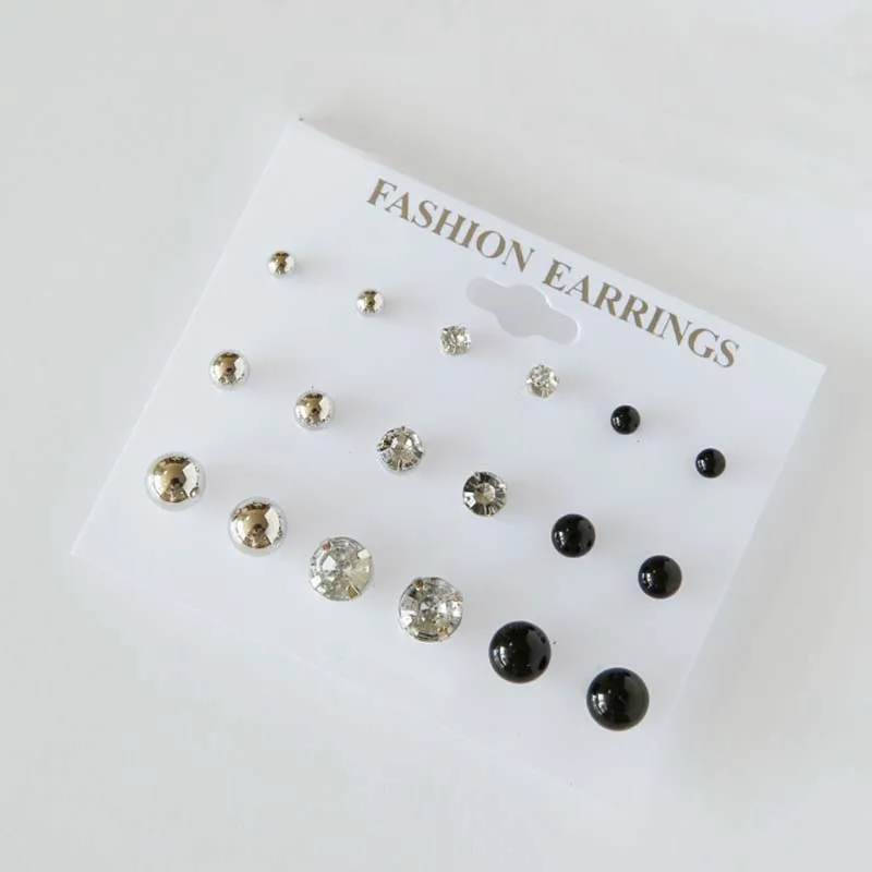 Ualgl серьги Модные украшения милые Наборы для ухода за кожей 9 пар Серьги со