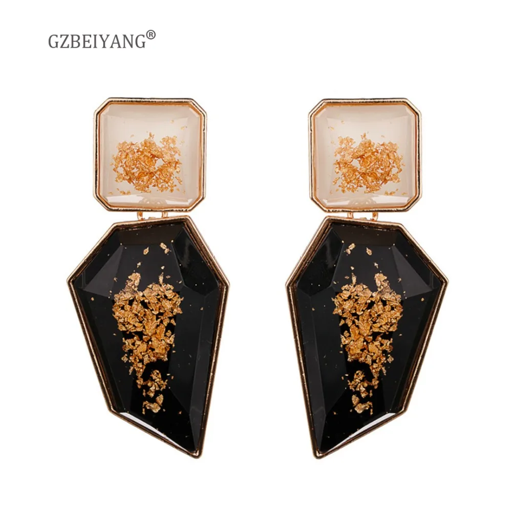 GZBEIAYNG преувеличенные серьги 2019 модные ювелирные изделия акриловый для женщин