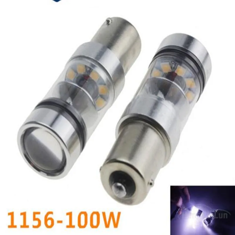

2PCS Car 1156 BA15S P21W S25 White 100W Back-Up& 20LEDs Signal Tail Bulb Light Bulb Super Bright