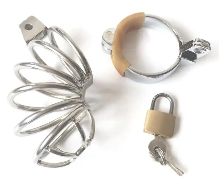Пояс верности для мужчин из нержавеющей стали связывания БДСМ фетиш секс-игрушки