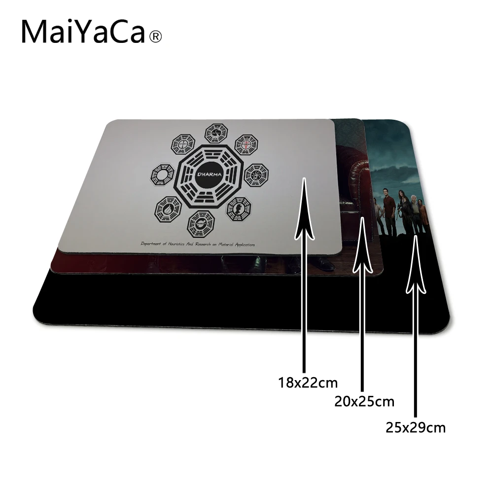 MaiYaCa Lost ТВ серии Dharma новые коврики для мыши размеры 18x22 см и 25x29 см