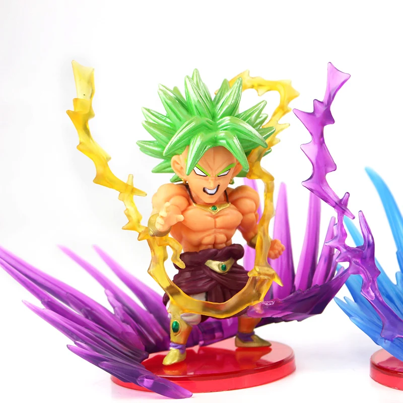 9 шт./лот Dragon Ball Z фигурки Сон Гоку Гохан Вегета Zamasu Broly Супер Saiyan Frieza энергетический эффект аниме модель DBZ игрушки