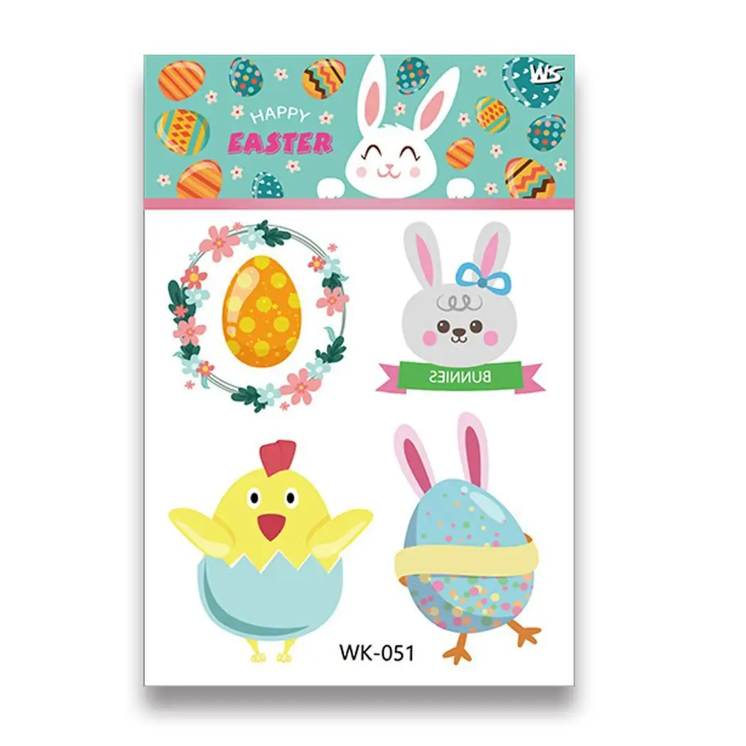 Унисекс Мода водонепроницаемый кролик шаблон рука татуировки для детей стикер