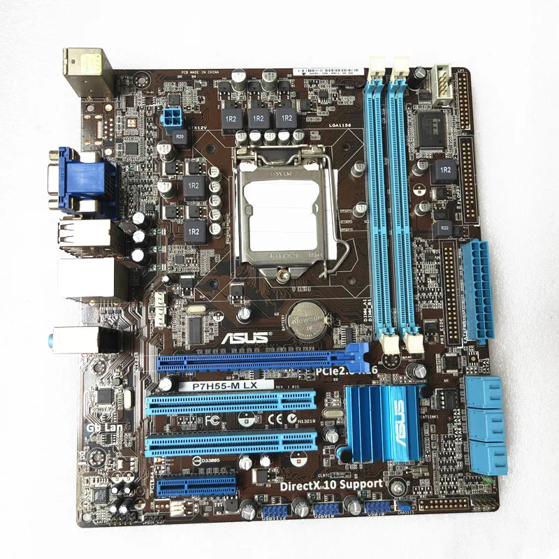 Для ASUS P7H55 M LX оригинальная материнская плата DDR3 LGA 1156 поддержка I3 I5 cpu 8 Гб USB2.0 VGA HDMI